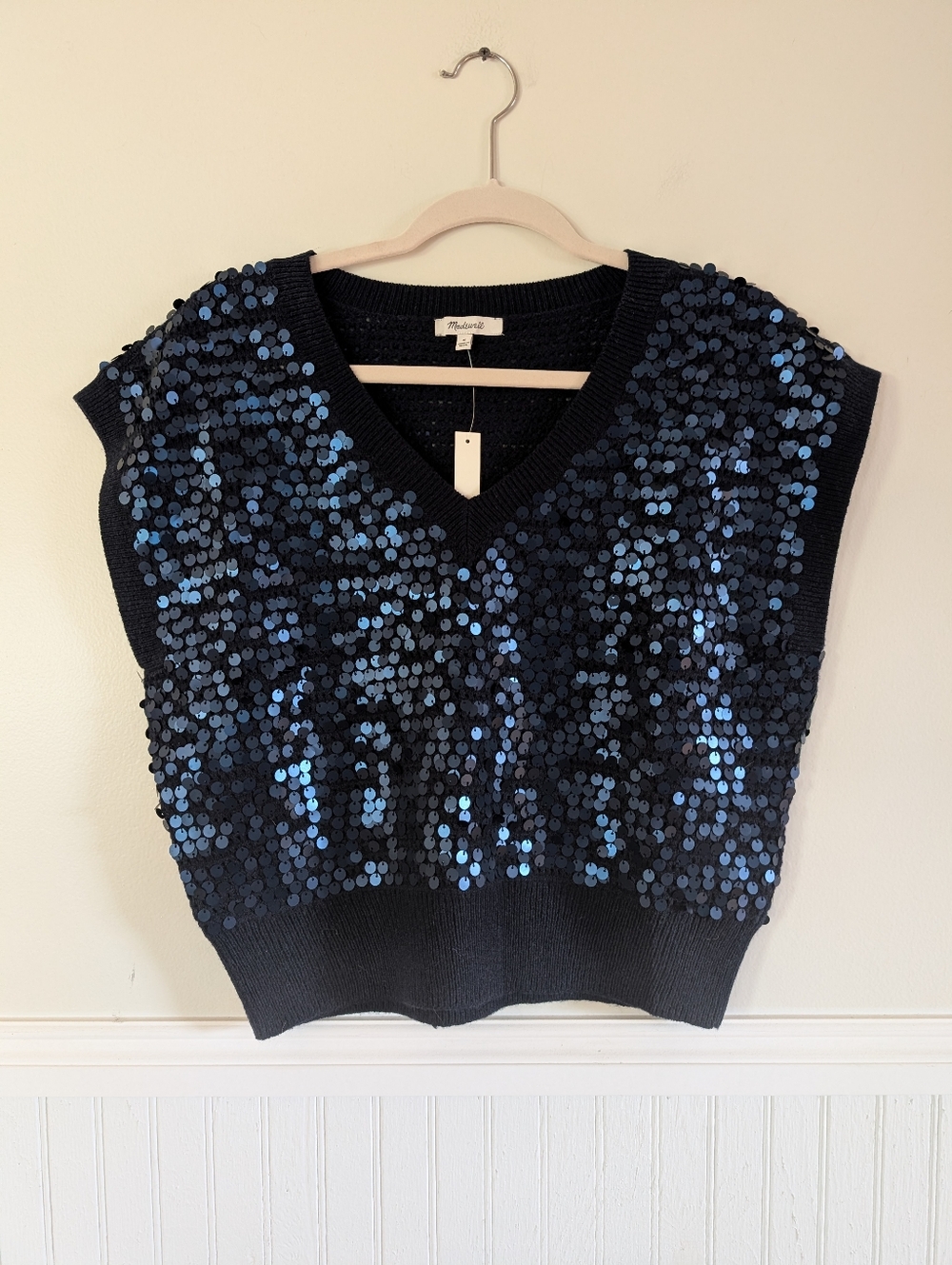 Madewell sequin sweater vest